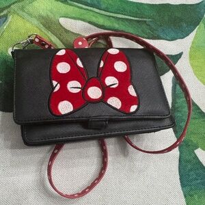 Disneyland Park Minnie Mouse Bow cell phone wallet purse